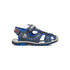 Sandali blu e grigi con stampa a contrasto Rams, Scarpe Bambini, SKU k286000075, Immagine 0